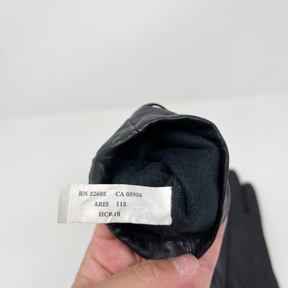 Isotoner Womens Leather Gloves Black Tie Knot - Picture 11 of 11